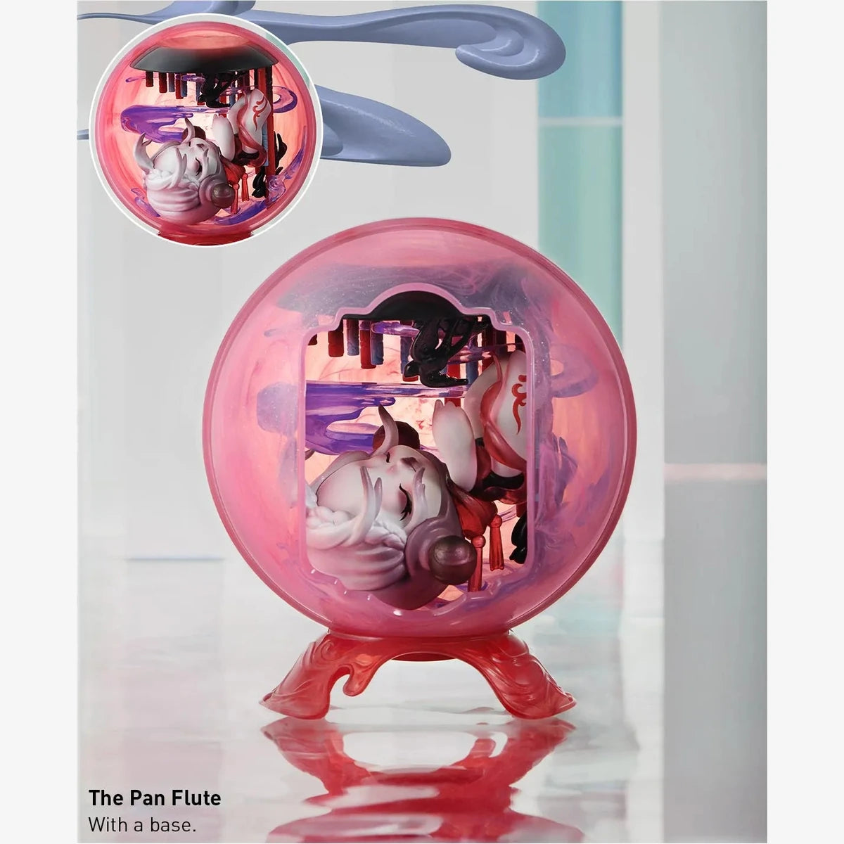 SKULLPANDA The Mirage — The Pan Flute confirmed figure with base; inset shows another view