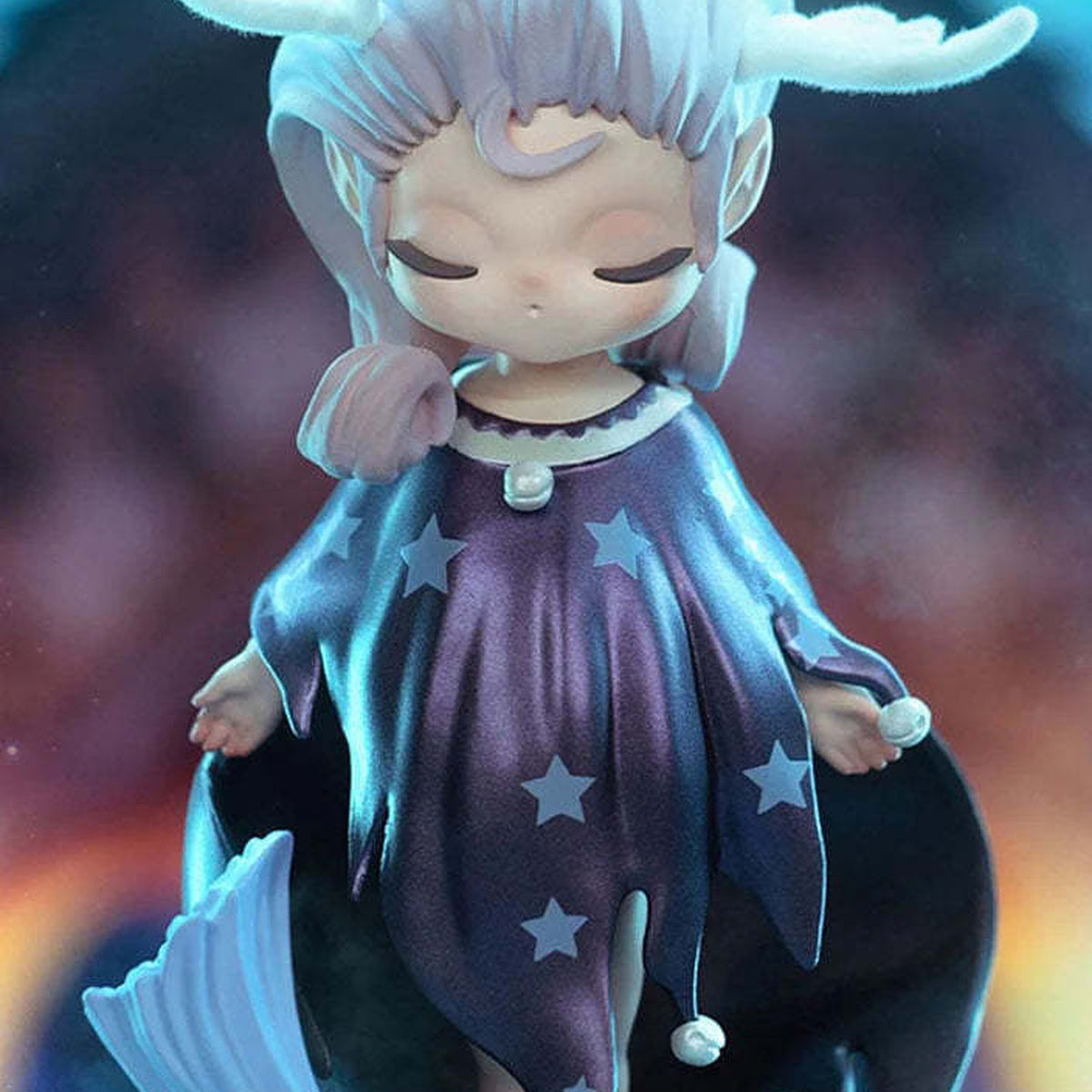 Sleep Fairyland Elves Series Figures, Blind Box - Blue figure detail with upper antlers and lower base cropped; random design not guaranteed