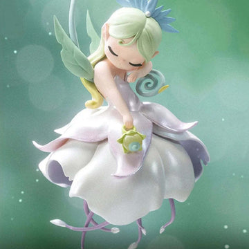 Sleep Flower Elves Series Figures, Blind Box - Green flower figure detail with upper vine cropped; random design not guaranteed