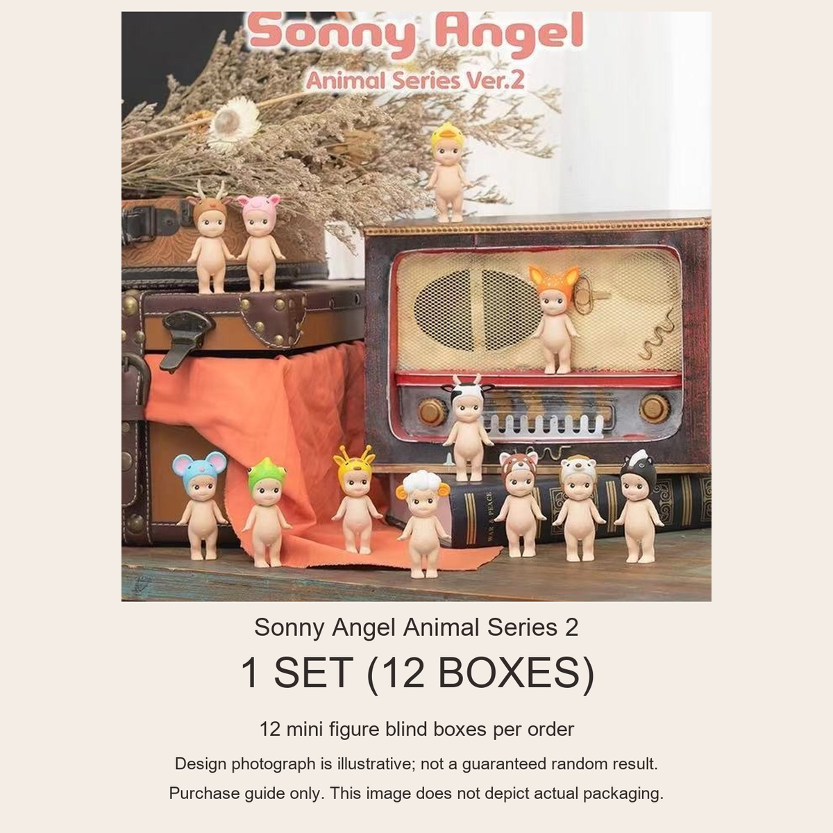 Sonny Angel Animal Series 2 purchase guide: 12 mini figure blind boxes; design reference, not actual packaging