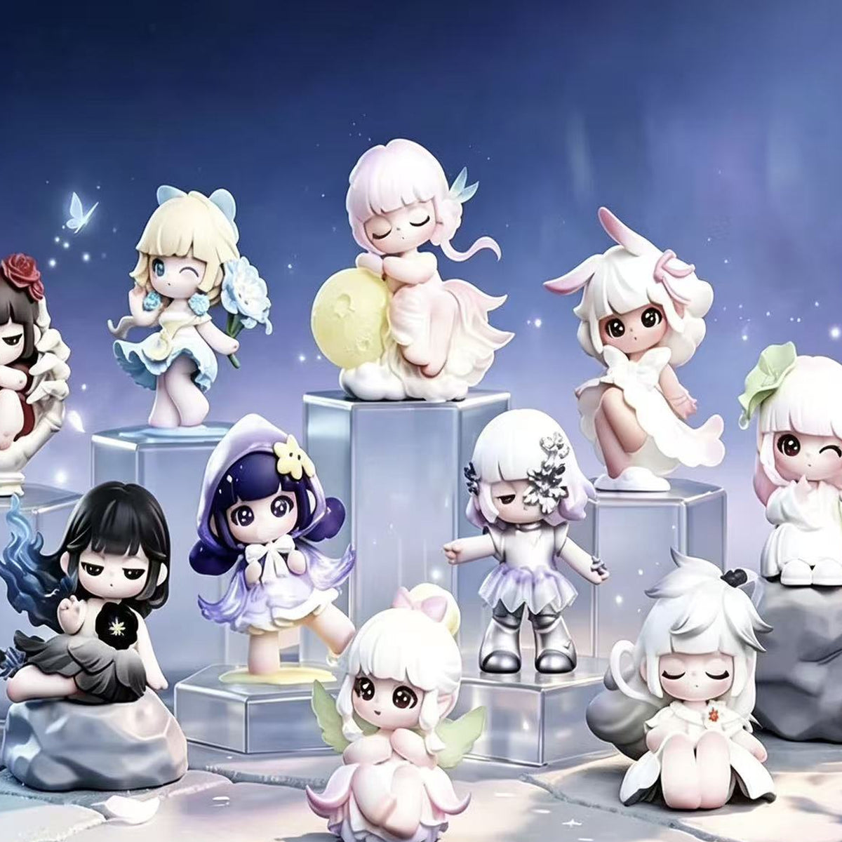 SPACE Liita Where Petals Settle Series Figure Blind Box - Series design comparison; random design not guaranteed