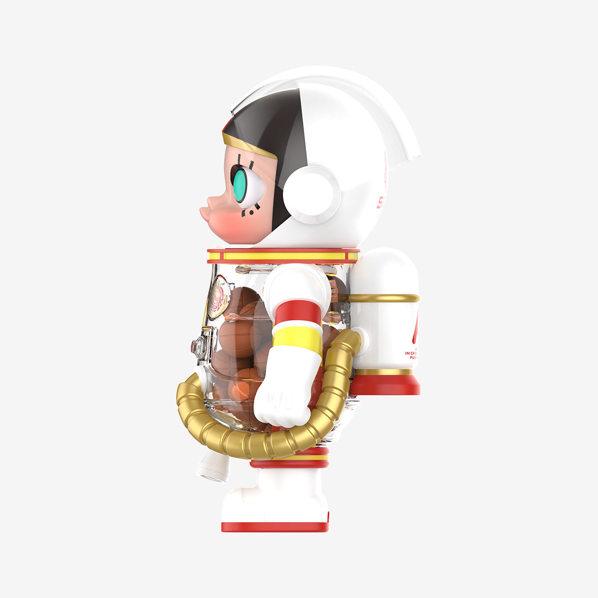 China Women’s National Basketball Team SPACE MOLLY 400% left profile showing helmet and gold hose