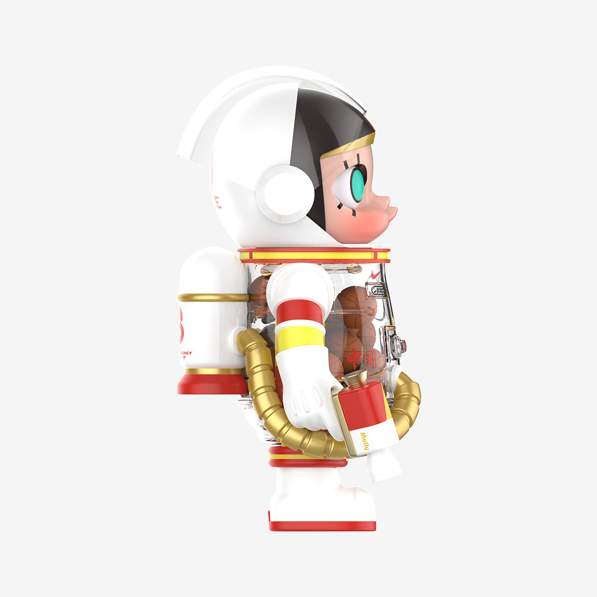 China Women’s National Basketball Team SPACE MOLLY 400% right profile showing helmet and gold hose