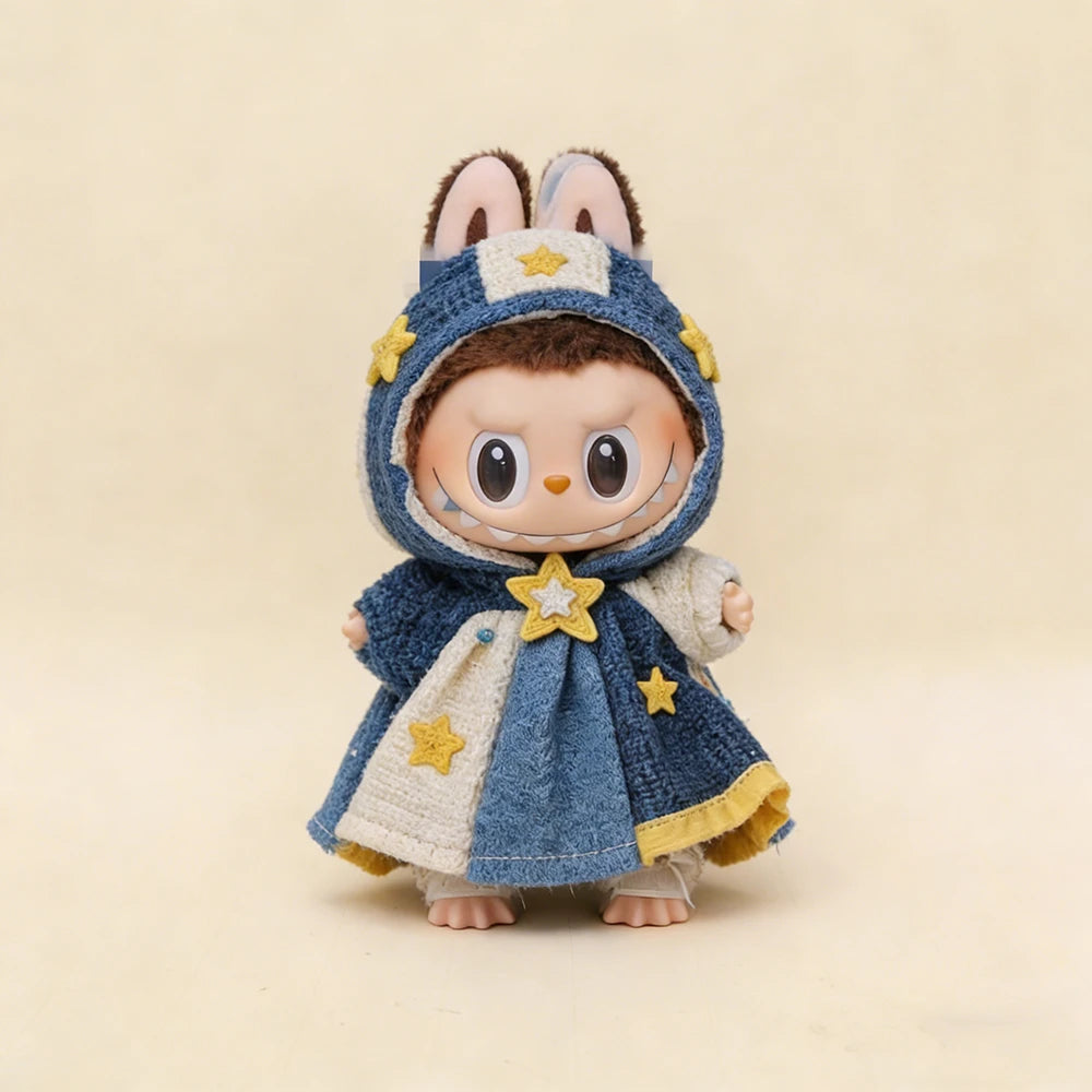 Starry Sky Celestial Hooded Cape & Gown For Labubu — 17cm - main product card | KikiBuddies