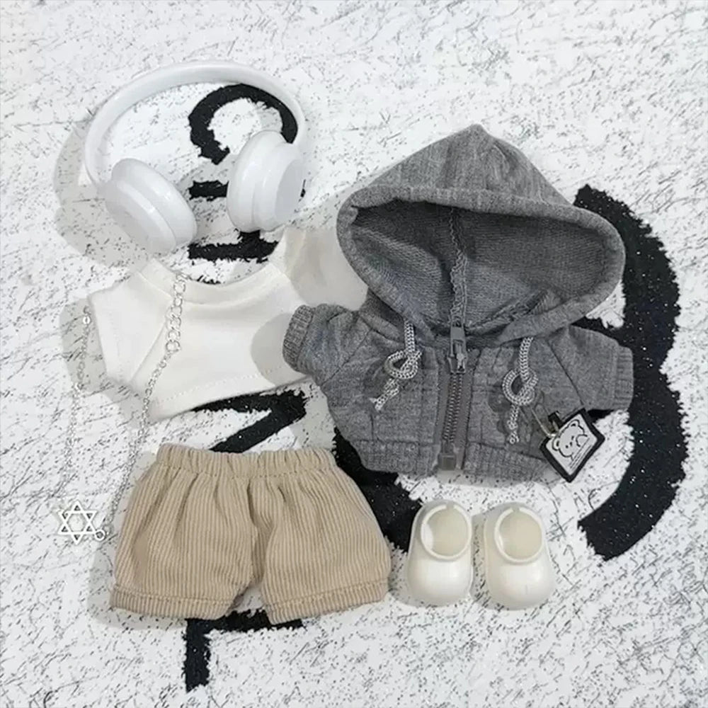 Streetwise OOTD Set #24 - Urban Beats DJ Style Suite (Labubu V3 Secret + Outfit) - Doll Outfit - material detail | KikiBuddies