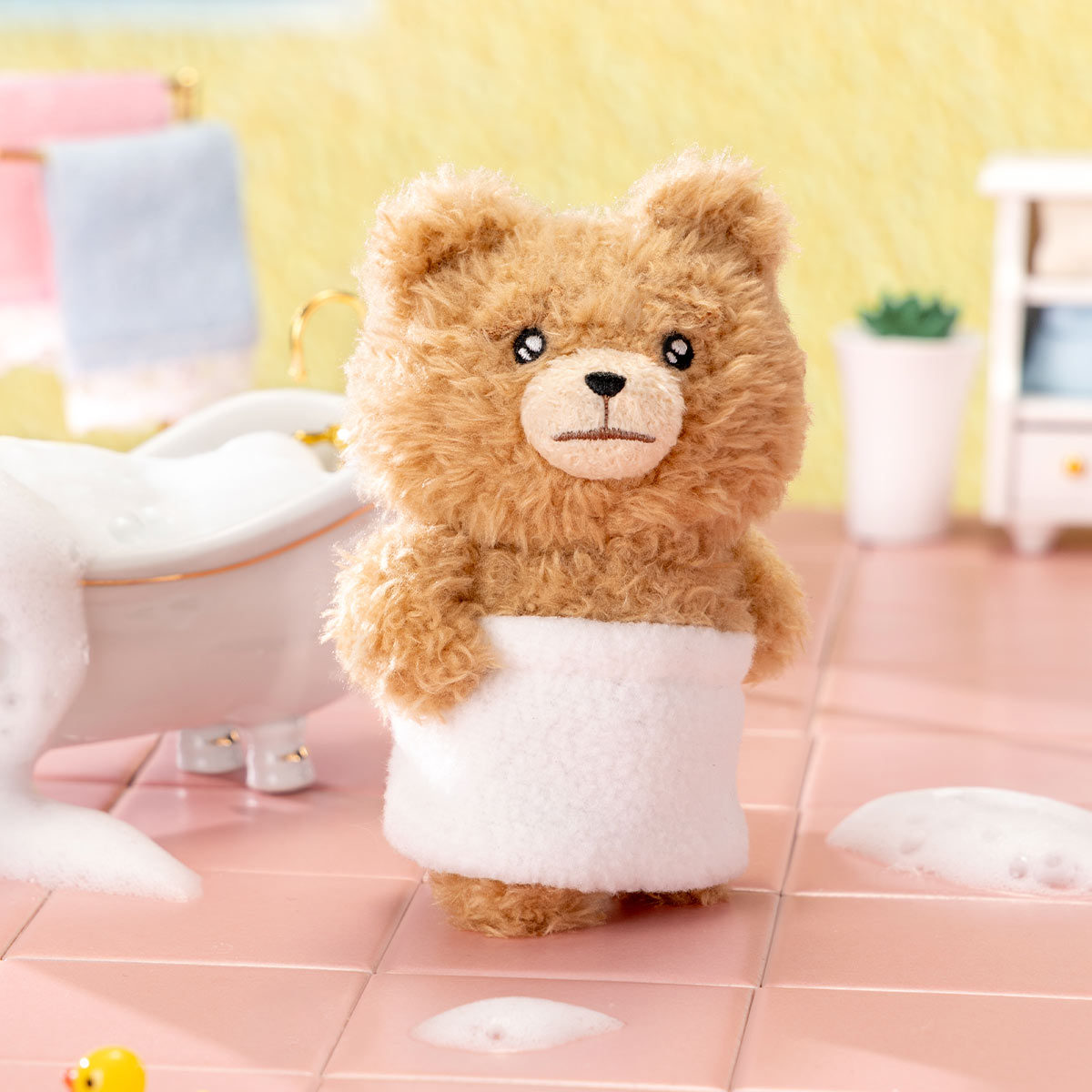 Baby Ted Bath Towel Ted confirmed plush pendant; one selected design, not a random box; scene props are not included