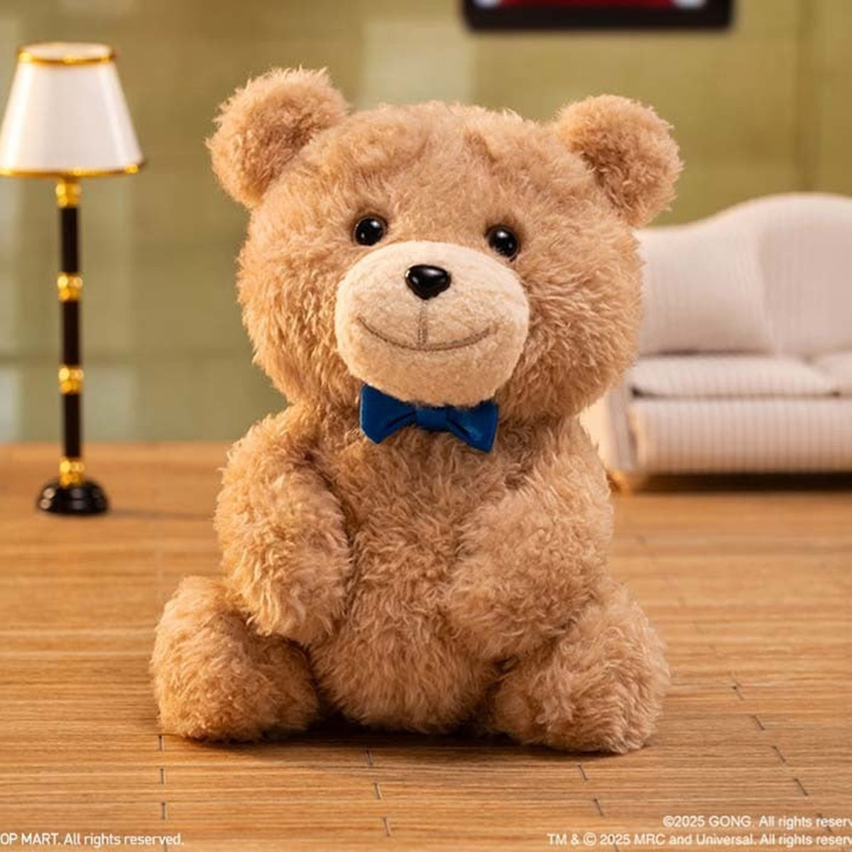 Ted2 Bear plush pendant blind-box series: Bow Tie Bear design in a styled scene; possible random outcome
