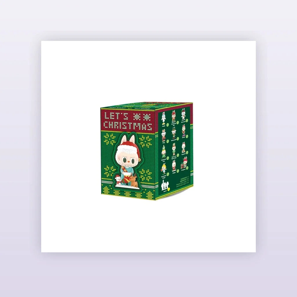 THE MONSTERS Labubu Let's Christmas Series Figure blind box packaging for one random design