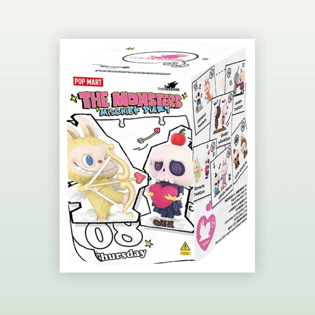 THE MONSTERS Labubu Mischief Diary Series Figure blind box packaging for one random design