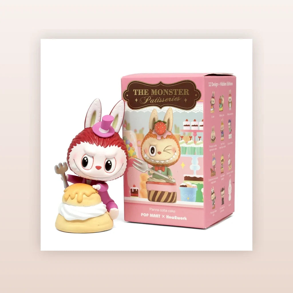 THE MONSTERS Labubu Patisseries Series Figure blind box packaging for one random design