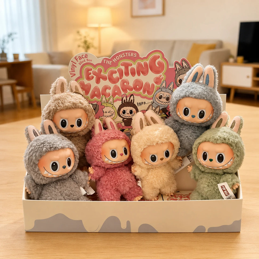 THE MONSTERS Labubu Tasty Macarons Series V1 — 17cm - main product card | KikiBuddies