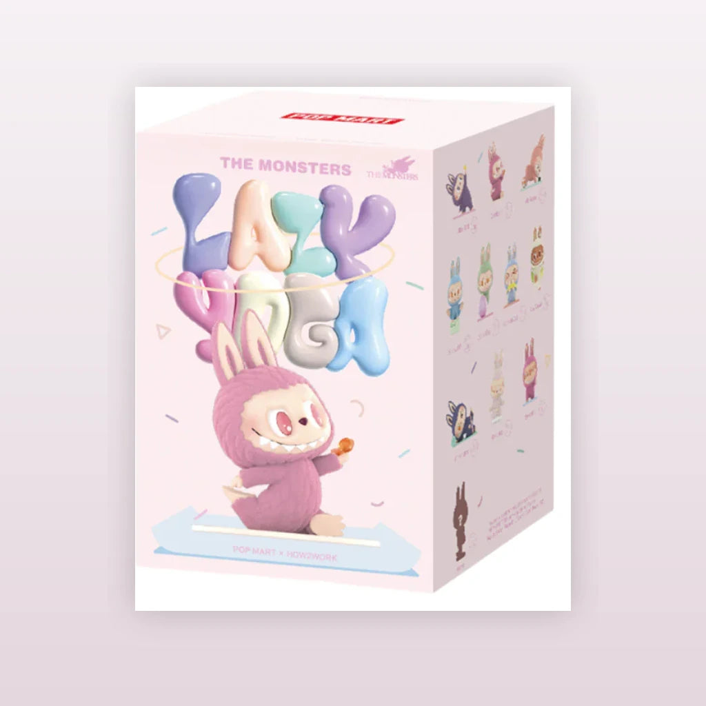 THE MONSTERS Labubu Lazy Yoga Series Figure blind box packaging for one random design