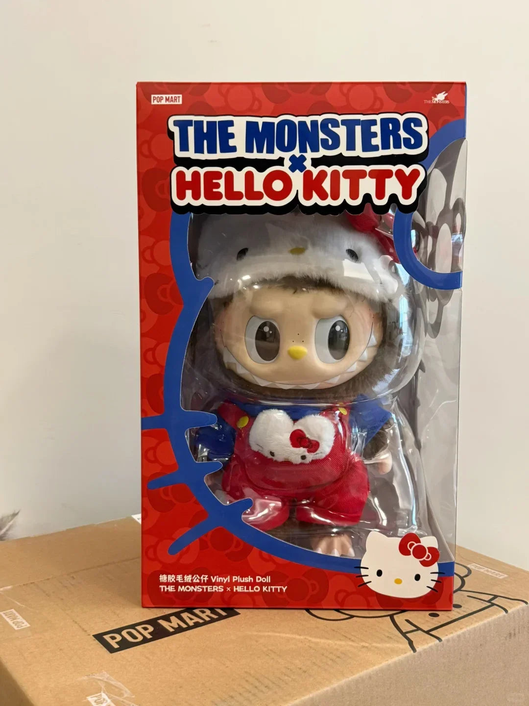 THE MONSTERS × HELLO KITTY - Vinyl Plush Doll 38cm - front view | KikiBuddies