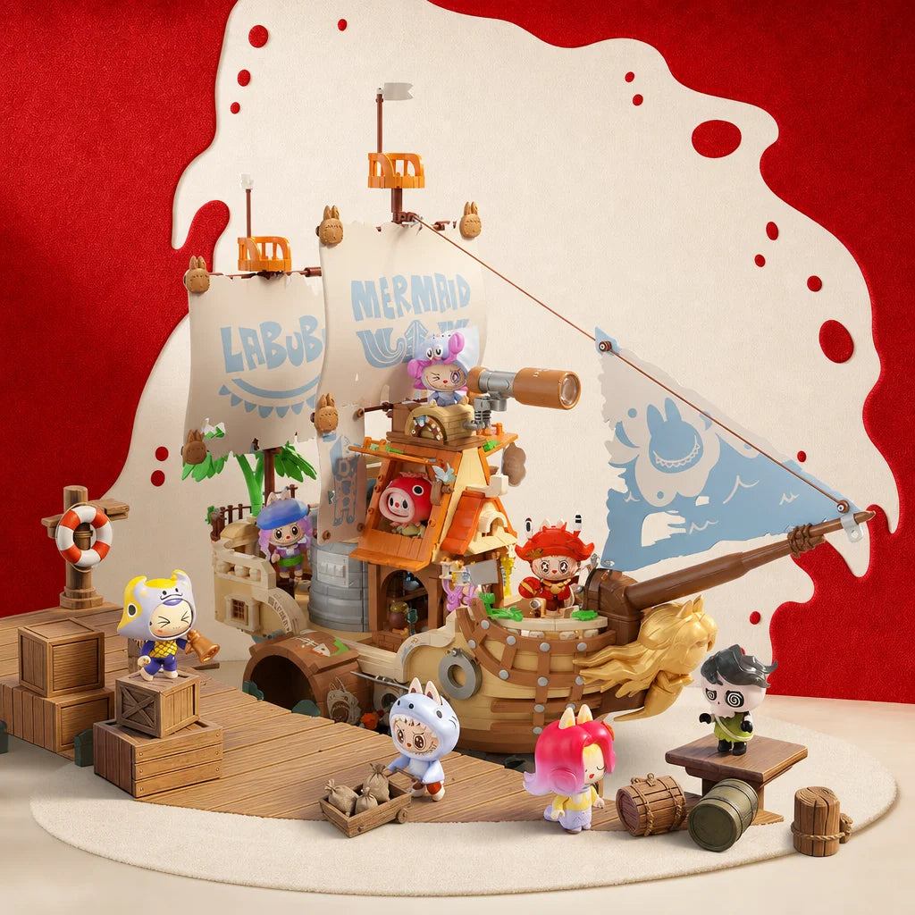 THE MONSTERS Labubu Chasing Mermaids Series Blocks Figure - Sealed Full Set full set image | KikiBuddies