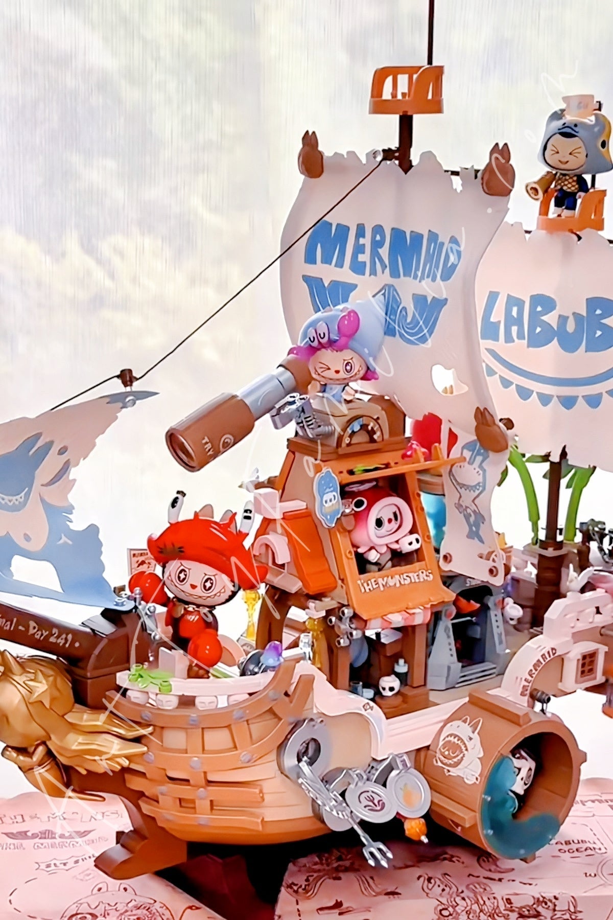 THE MONSTERS Labubu Chasing Mermaids Series Blocks - main product card | KikiBuddies