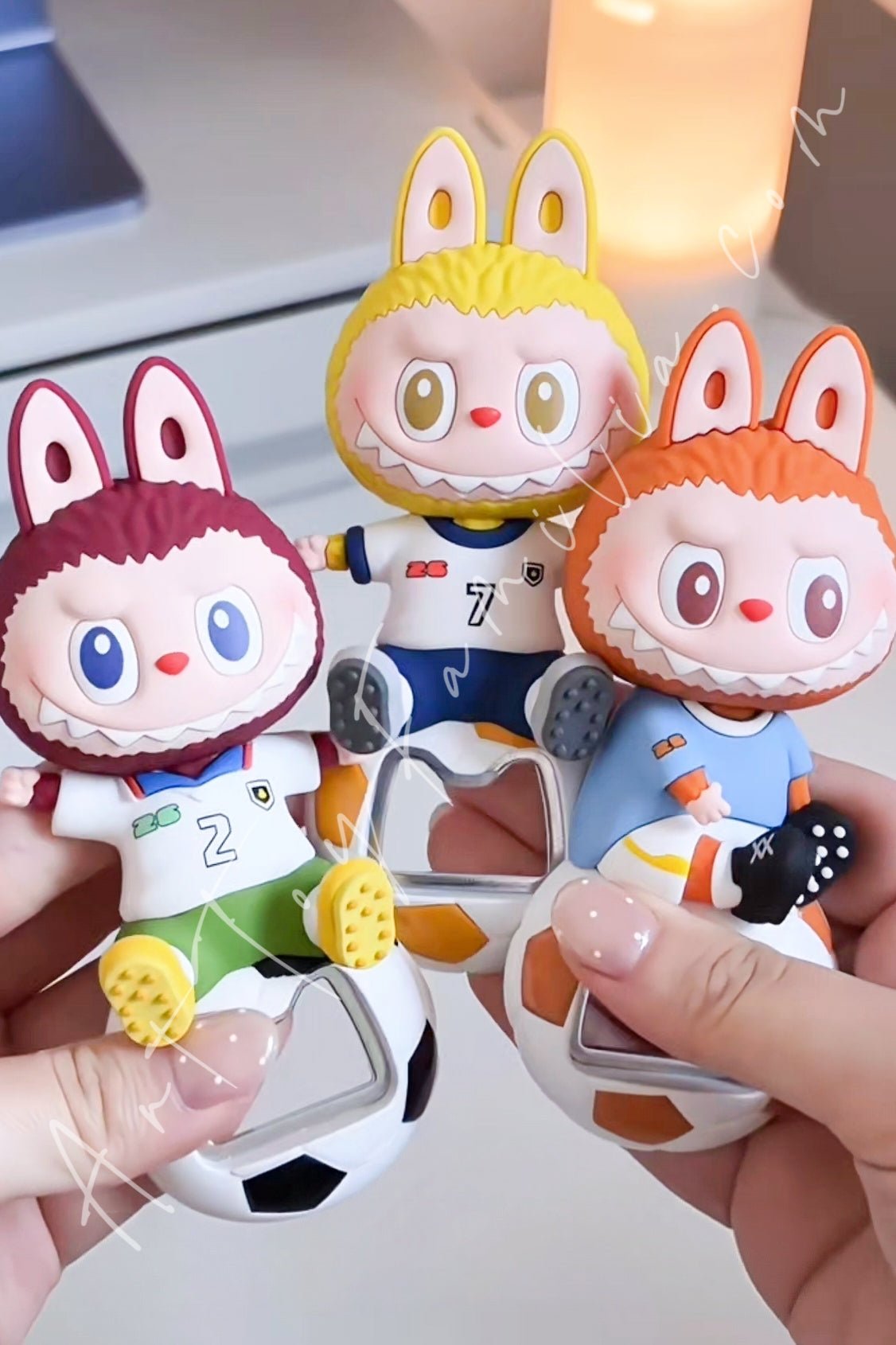 THE MONSTERS Labubu x FIFA Series Bottle Opener Fridge Magnet Confirmed Box - 6 Confirmed Figures (No Secret) lineup image | KikiBuddies