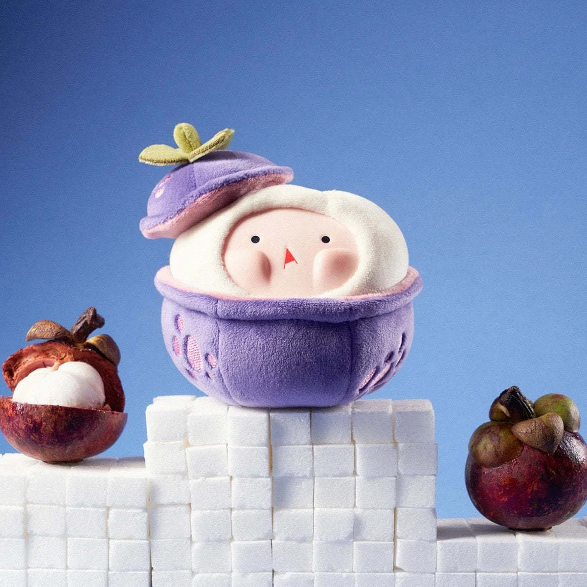 TUANTUAN Fresh United Nations Series Plush Dolls, Blind Box - Purple fruit complete plush example; random design not guaranteed