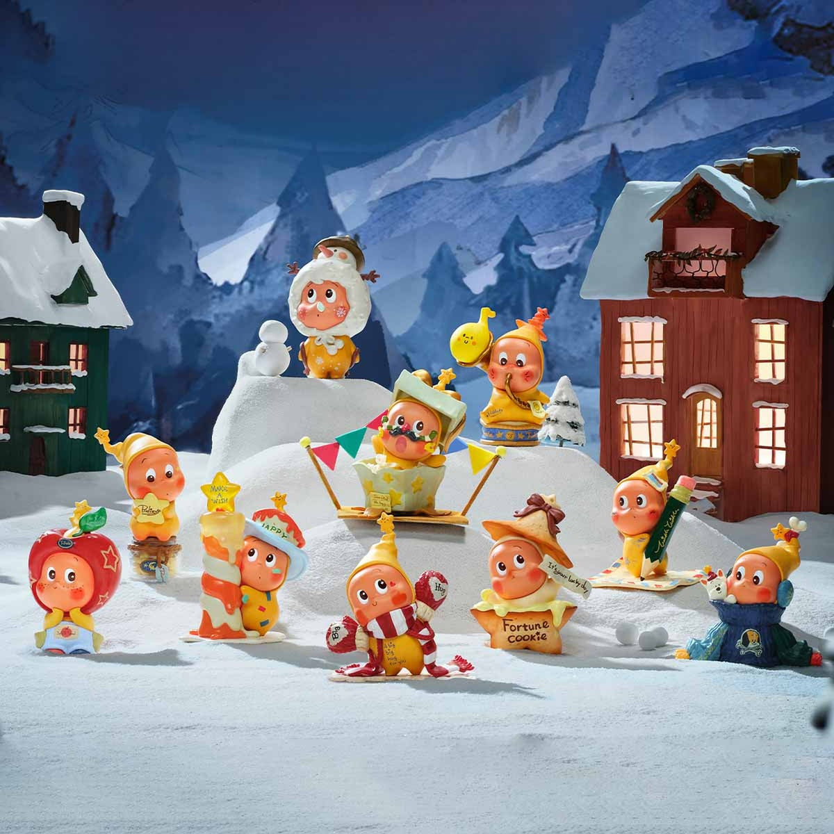 TWINKLE TWINKLE The Gifts From Stars official display scene with assortment examples; display buildings and scenery are not included