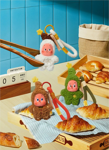 TWINKLE TWINKLE Fresh-Baked Mini Cookies Plush Pendant Blind Box — Series design examples — not a confirmed character selection or all-character set