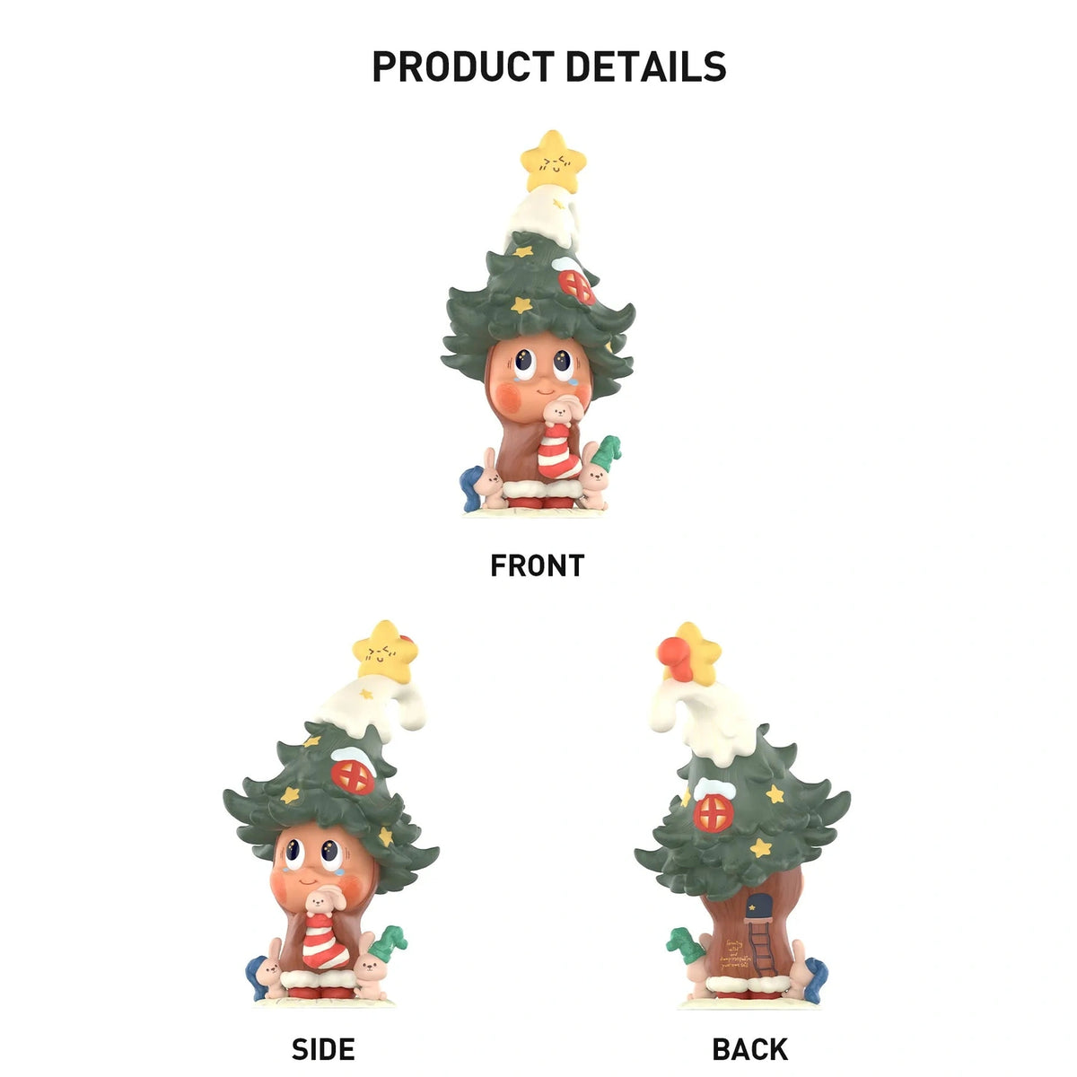 One Plant A Wish figure from front, side and back