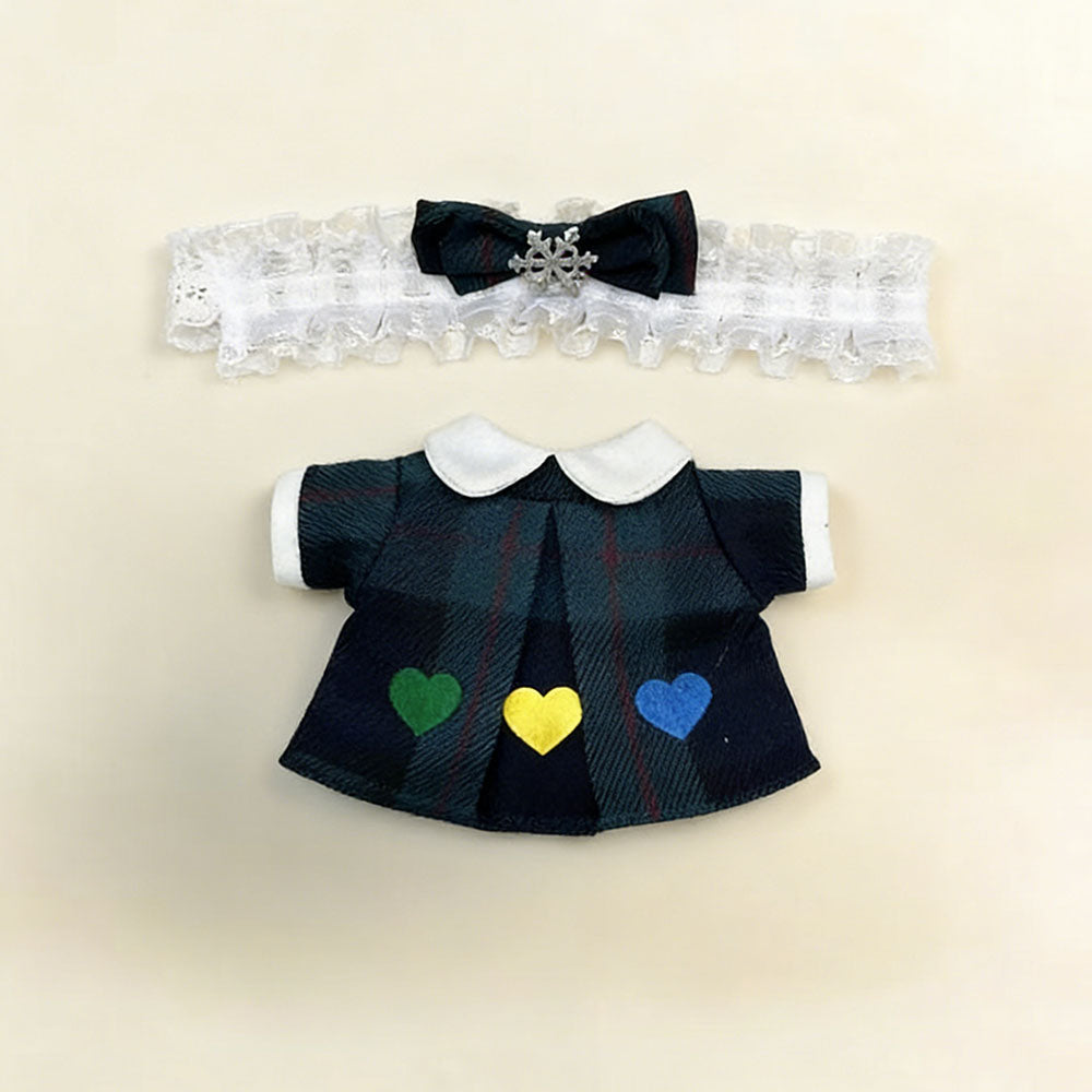 Victorian Meadow Style Tartan Dress & Ruffled Lace Set for Zsiga 1/8 BJD - lifestyle scene | KikiBuddies