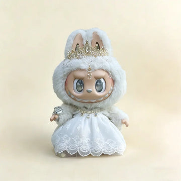 White Wedding Dress & Veil Set for Zimomo 58cm - main product card | KikiBuddies