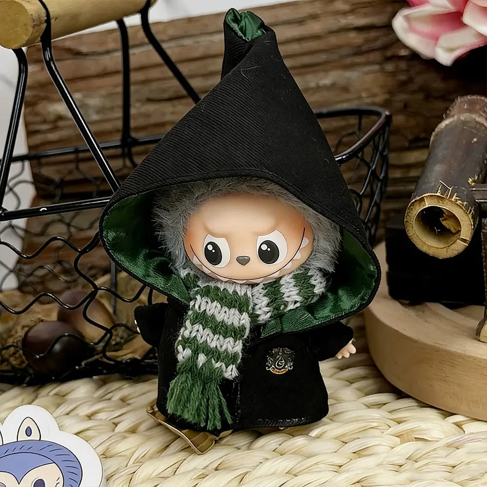 Wizarding OOTD Set #31 - Slytherin Academy Magic Set (Labubu V4 + Outfit) - Doll Outfit - main product card | KikiBuddies
