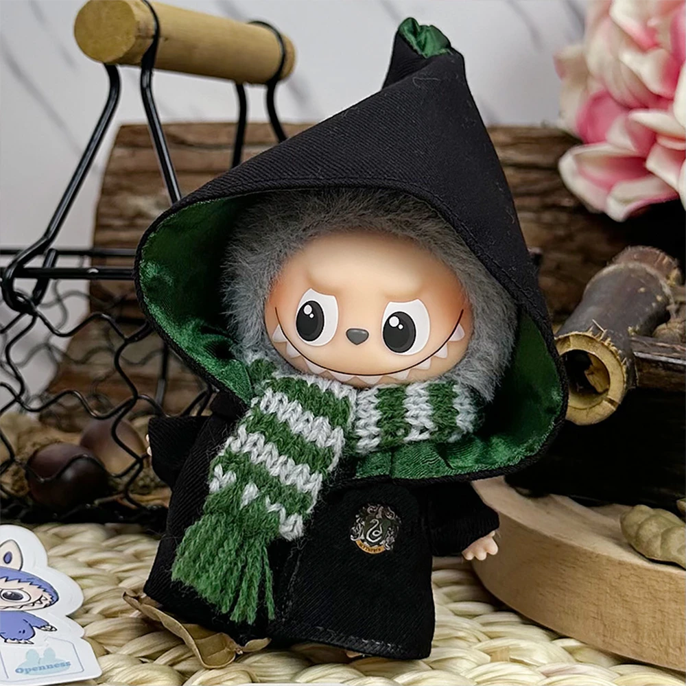 Wizarding Slytherin Academy Magic Set For Labubu V4 - 10cm - front view | KikiBuddies