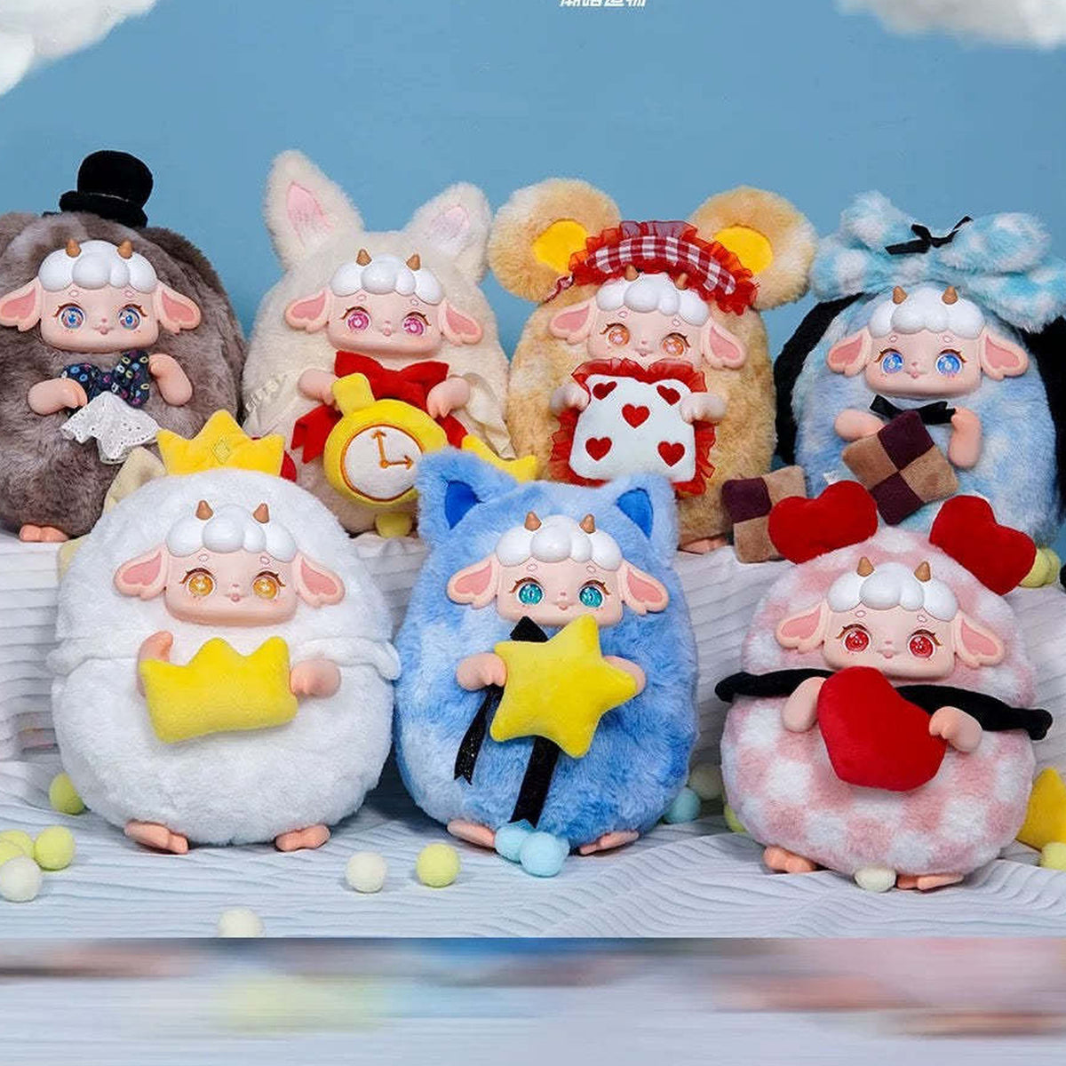 Wonderland Roaming Big Plush Series Blind Box - Series overview with complete plush examples; random design not guaranteed
