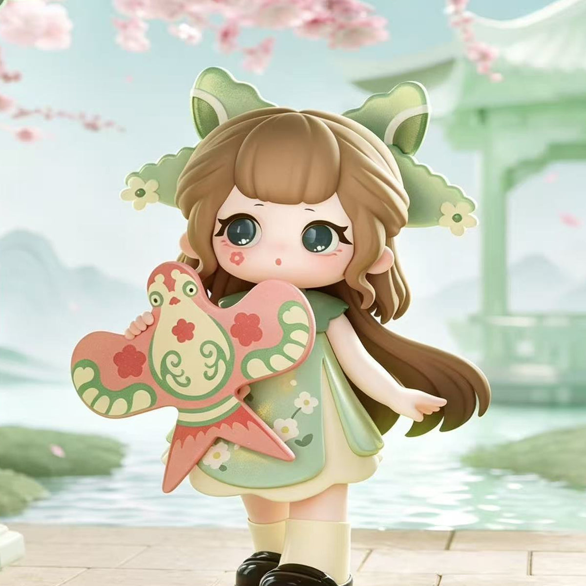 ZIYULI Charm Of Forgotten Dream Series Figure Blind Box - Green dress figure detail; illustrative series image, contents depend on selected purchase option