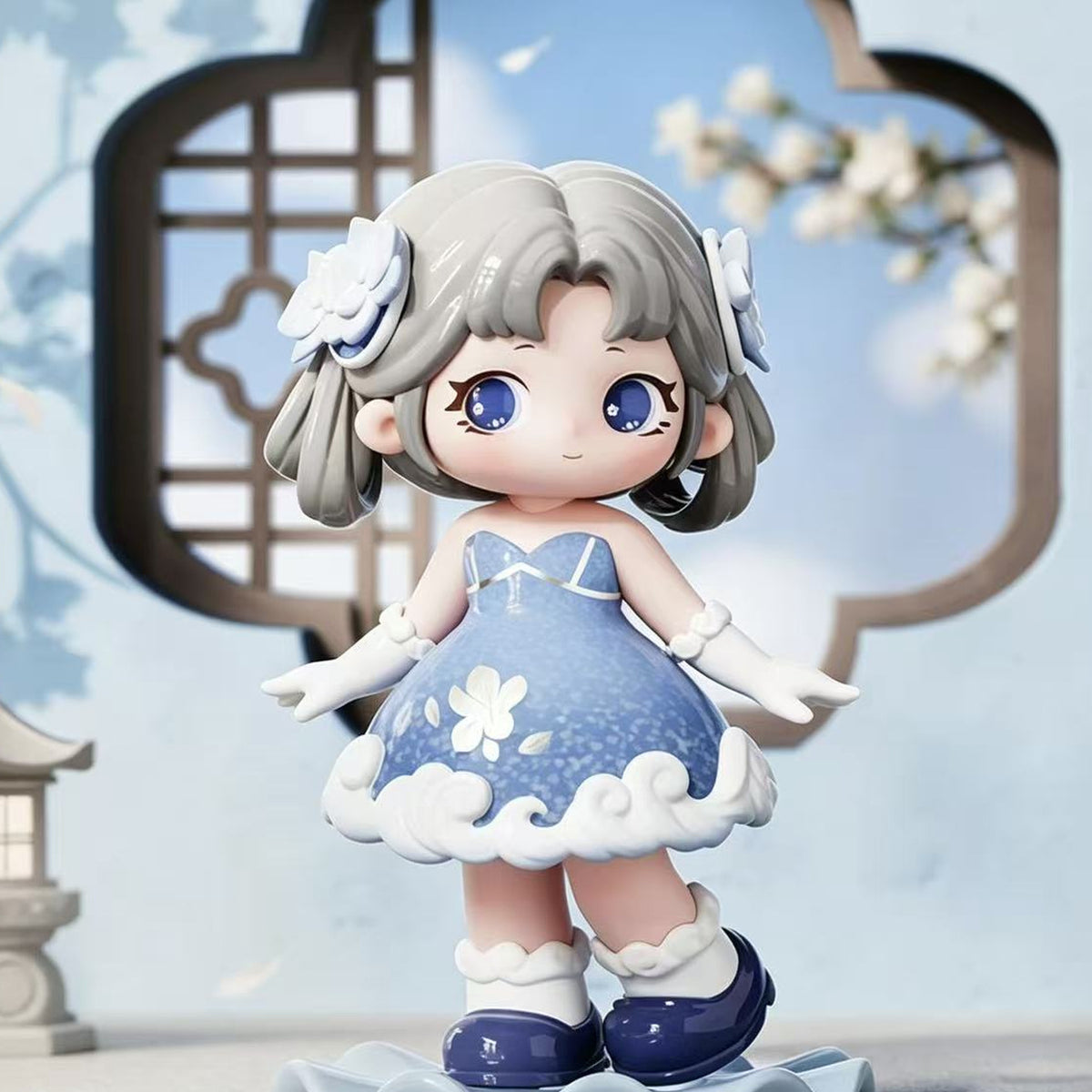 ZIYULI Charm Of Forgotten Dream Series Figure Blind Box - Blue dress figure detail; illustrative series image, contents depend on selected purchase option