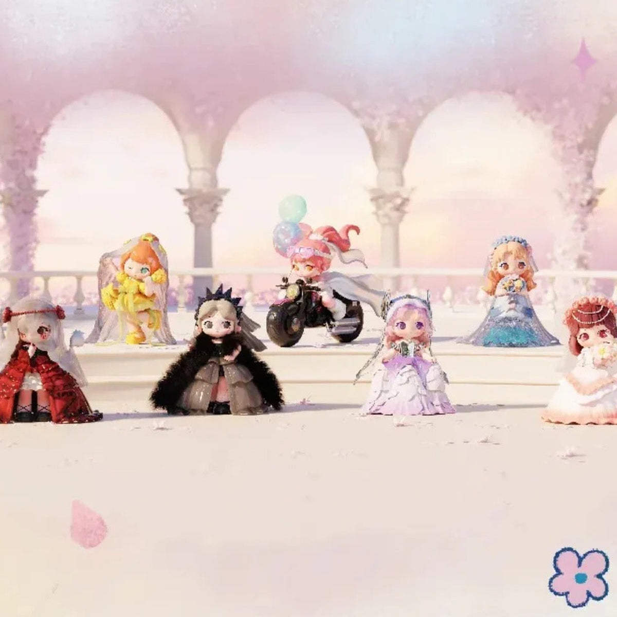 ZIYULI My Own Wedding Series Figures, Blind Box - Wedding series design overview; random design not guaranteed