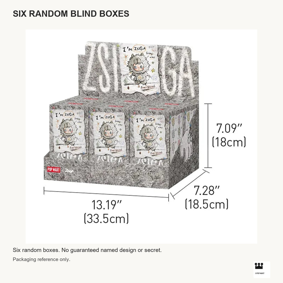 Zsiga I'm Zsiga six random blind box packaging reference; not seven confirmed characters or a guaranteed secret