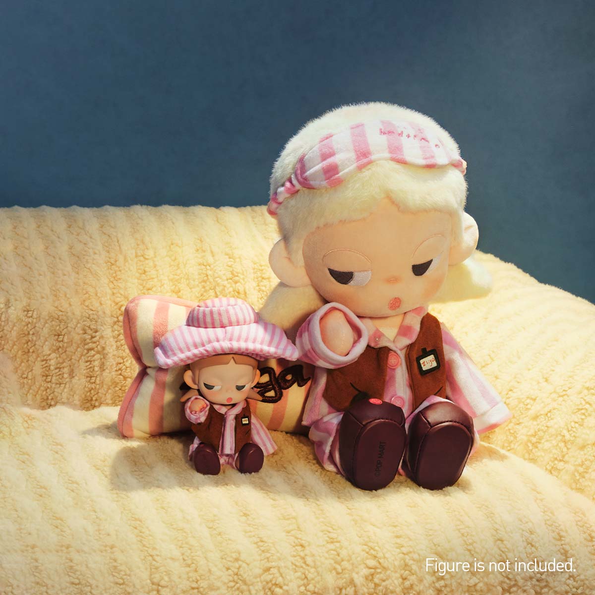 Zsiga Life is a Show large plush doll with pillow; small comparison figure not included
