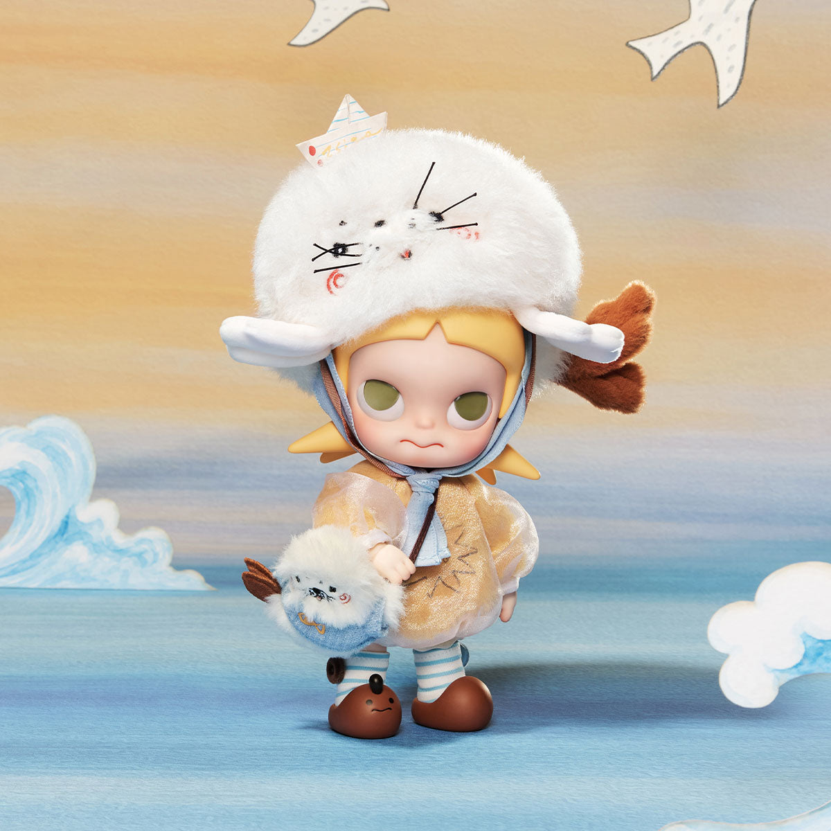 Zsiga Right on Time figure showing a different eye-plate appearance, seal hat and small backpack